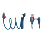 CAVO MAGNETICO 4 IN 1 DI RICARICA E SINCRONIZZAZIONE LEGAMI MAGNETICENT - PETROLIO