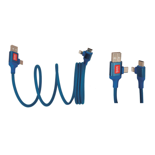 CAVO MAGNETICO 4 IN 1 DI RICARICA E SINCRONIZZAZIONE LEGAMI MAGNETICENT - PETROLIO