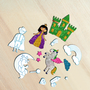 FOIL FUN PRINCIPESSE STACCA E PREMI - SET DI ATTIVITÀ ARTISTICHE E CREATIVE 
