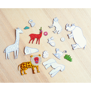 FOIL FUN ANIMALI STACCA E PREMI - SET DI ATTIVITÀ ARTISTICHE E CREATIVE 