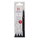 SET 3 PENNARELLI PIGMENT FINELINER TALENS - MEDIUM