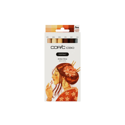 SET COPIC "CIAO MARKER" 5+1 - AMBER GLOW