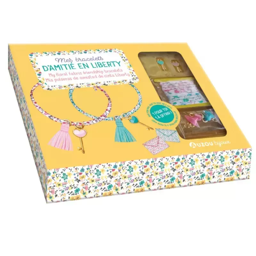 I MIEI BRACCIALETTI DELL'AMICIZIA IN TESSUTO FLOREALE CREATIVAMENTE 
