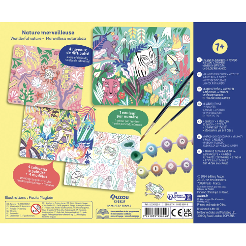 KIT PER DIPINGERE LA NATURA CON I NUMERI CREATIVAMENTE 