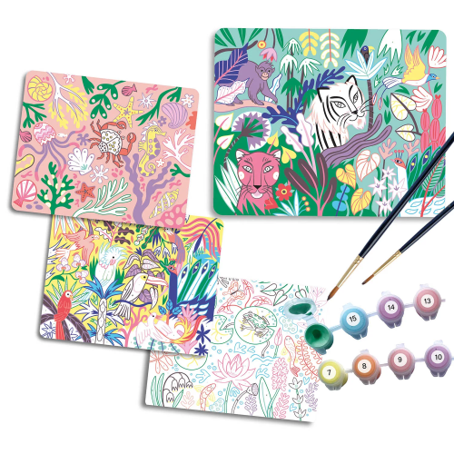 KIT PER DIPINGERE LA NATURA CON I NUMERI CREATIVAMENTE 