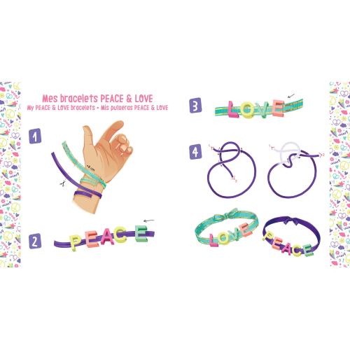COFANETTO BRACCIALETTI PEACE AND LOVE CREATIVAMENTE 