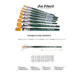 PENNELLO DA VINCI - SERIE NOVA 1375 - SINTETICO - LINGUA DI GATTO 10