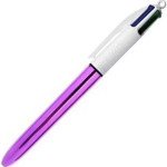 PENNA A SFERA BIC 4 COLORI SHINE - FUSTO FUCSIA
