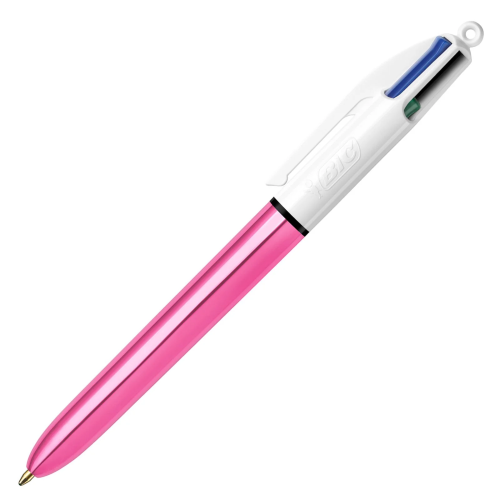 PENNA A SFERA BIC 4 COLORI SHINE - FUSTO ROSA