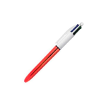 PENNA A SFERA BIC 4 COLORISHINE - FUSTO ROSSO