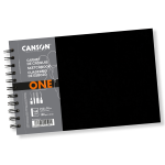 CANSON ART BOOK ONE - SKETCHBOOK A4  SPIRALATO VERTICALE (LATO CORTO)
