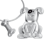 PORTACHIAVI  CANE CON OSSO