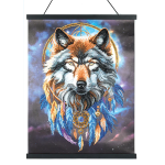 PITTURA A DIAMANTE CON PERGAMENA DEL LUPO INCANTATO CRYSTAL ART® DIAMOND PAINTING