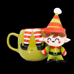 SET TAZZA E ELFO DI PELUCHE MR WONDERFUL 