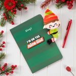 QUADERNO A5 CON PELUCHE ELFO – I’M ON THE NICE LIST