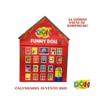 CALENDARIO DELL'AVVENTO TINTAUNITA 2025 DOH PLASTILLINA
