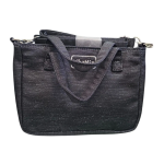 BORSA KIKAMIA NERO CON GLITTER  E  TRACOLLA 