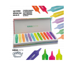 SET CON SCATOLA MAGNETICA 12 EVIDENZIATORI GLIMMERL TINTA UNITA 