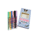 SET 6 PENNE GEL BLUE INK KUROMI 