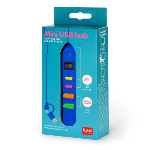 MINI HUB USB A 4 PORTE LEGAMI
