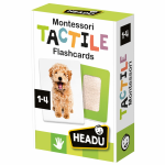 FLASHCARD TACTILE MONTESSORI HEADU - 1-4 ANNI