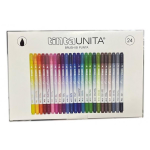 PENNARELLI BRUSH BI PUNTA TINTA UNITA - 24 PEZZI
