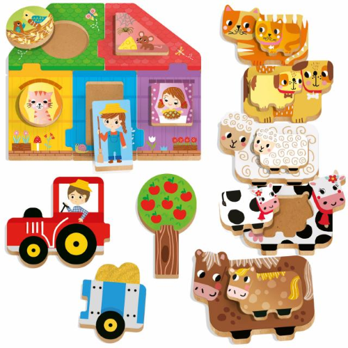 PRIMI GIOCHI IN LEGNO HEADU WOODEN GAMES - 1-3 ANNI