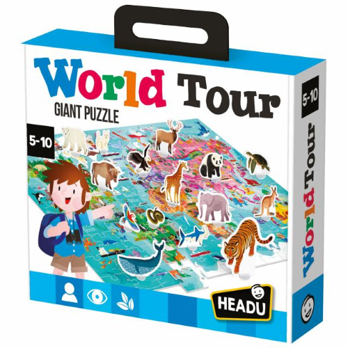 WORLD TOUR HEADU PUZZLE GIGANTE - 5-10 ANNI