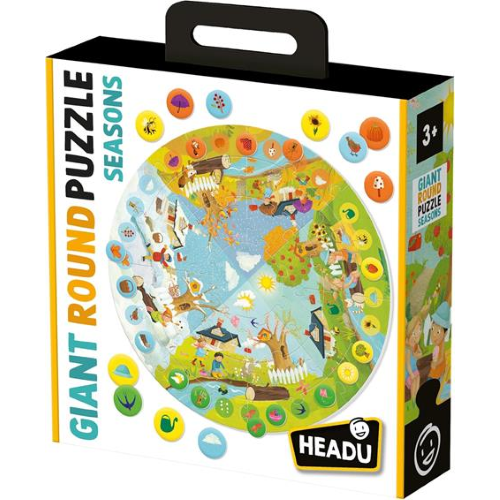 PUZZLE GIGANTE CIRCOLARE HEADU - THE SEASONS - 3+