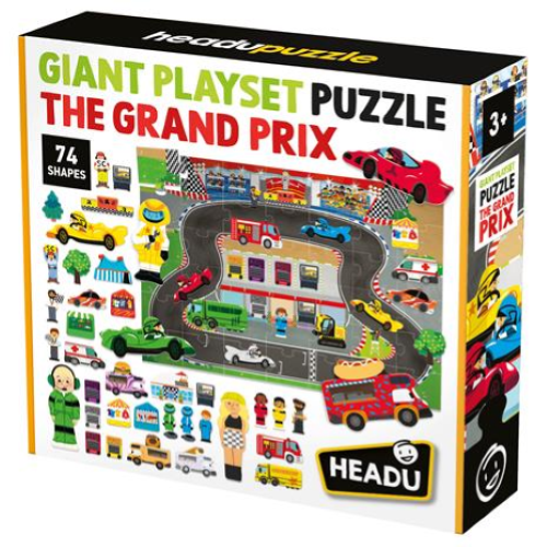 PUZZLE GIGANTE PLAYSET HEADU THE GRAND PRIX - ANNI 3+