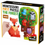 PRIMO PUZZLE HEADU MONTESSORI IN LEGNO - THE FOREST - ANNI 2+