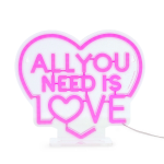 LAMPADA LED EFFETTO NEON - ALL YOU NEED IS LOVE - IT'S A SIGN LEGAMI
