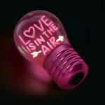 LAMPADA DECORATIVA DA TAVOLO BULB FICTION LEGAMI - LOVE IS IN THE AIR