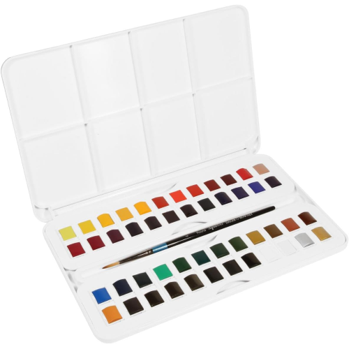 STUDIO SET AQUAFINE WATERCOLOUR DALER ROWNEY - 48 PCS