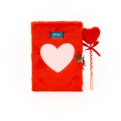 DIARIO PERSONALE + PENNA - CUORE DI PELUCHE MR WONDERFUL 