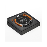 BRACCIALE GENTLEMEN LIFE CHARM - ONICE NERO E OCCHIO DI TIGRE