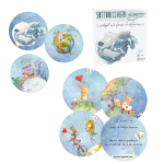 SET 6 SOTTOBICCHIERI DISEGNATA - I DETTAGLI FANNO LA DIFFERENZA