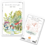 QUADERNO A6 DISEGNATA FOGLIO BIANCO- SE VUOI VEDERE CRESCERE LA GIOIA, SEMINA L'AMORE