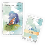 QUADERNO A6 DISEGNATA FOGLIO BIANCO- QUANDO SIAMO IN GRADO DI CAMBIARE NOI STESSI, IL MONDO CAMBIA CON NOI