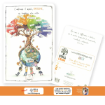 QUADERNO A6 DISEGNATA RIGHE- CAMBIAMO IL MONDO, INSIEME, UN BAMBINO ALLA VOLTA