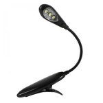 LUCE DA LETTURA LED I-TOTAL CON PINZA NERA