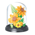 MINI BRICK GARDEN LEBEZ CON TECA - FIORI E INSETTI - GIRASOLE