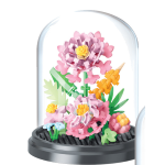 MINI BRICK GARDEN LEBEZ CON TECA - FIORI E INSETTI - PEONIA