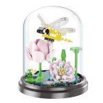 MINI BRICK GARDEN LEBEZ CON TECA - FIORI E INSETTI - LIBELLULA