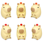 LAMPADA NOTTE IN SILICONE CM.9X16X11 BE-CAPPY! LEBEZ 