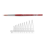 PENNELLO TINTORETTO - SERIE 225 - PELO DI BUE - CON SERBATOIO N 10