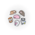 SET 6 CHARMS PER QUADERNO O SCARPE MR.WONDERFUL - LAZY BOO-BOO