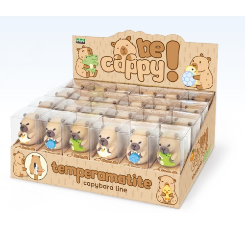 TEMPERINO CAPIBARA LEBEZ BE CAPPY! - 3 SOGGETTI