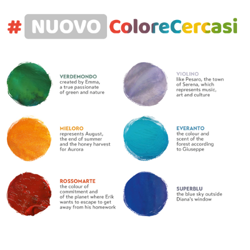 SET 6 COLORI A TEMPERA PRIMO IN VASETTI RIUTILIZZABILI - COLORI SPECIALI 