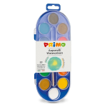 CONF. ACQUERELLI PRIMO SET 12 COLORI CON TAVOLOZZA E PENNELLO